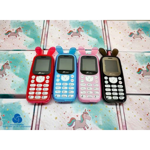 Điện thoại Hoswn H21 kiểu dáng dễ thương có giả giọng nói 2 sim 2 sóng- bh 12 tháng