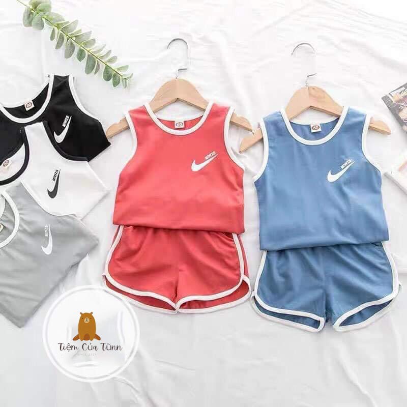 [SET BÉ 7-20KG] Bộ đồ mùa hè mát mẻ cho bé - Set quần áo cotton mềm đẹp in chữ Miwzs