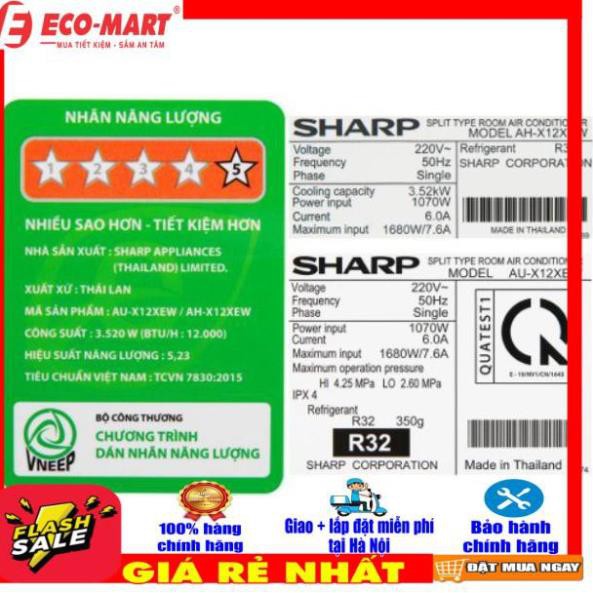 Điều hòa Sharp Inverter 12000BTU 1.5 HP AH/AU-X12XEW