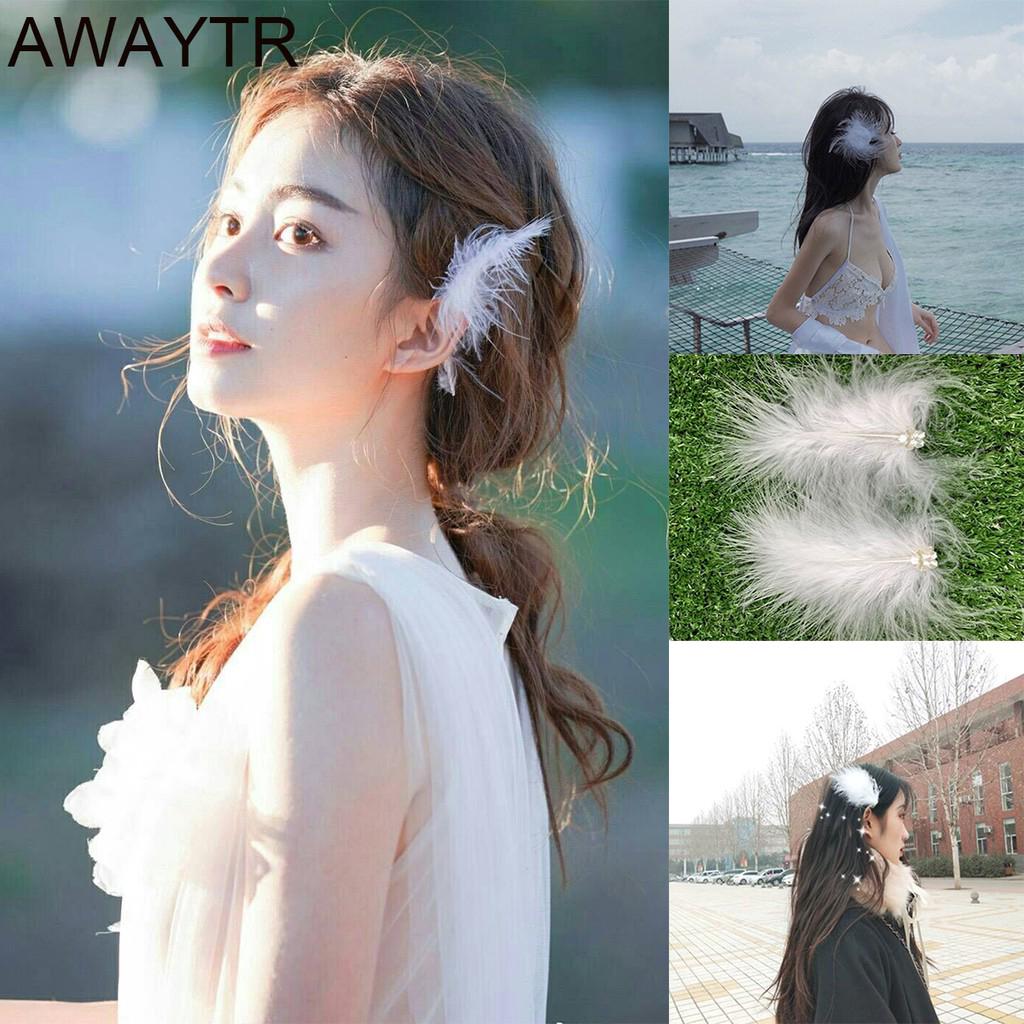  Kẹp tóc lông vũ xinh xắn dành cho nữ