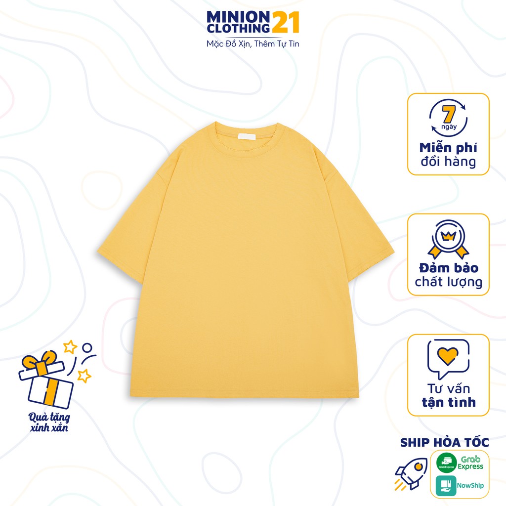 Áo thun tay lỡ MINION CLOTHING phông Unisex nam nữ tee oversize form rộng pull Ulzzang Hàn Quốc vải mềm thoáng mát A2612