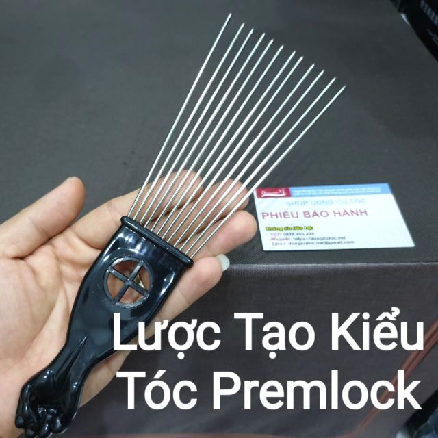 Lược Tạo Kiểu Tóc Premlock, Lược Thép Làm Tóc Châu Phi.(Ảnh thật)