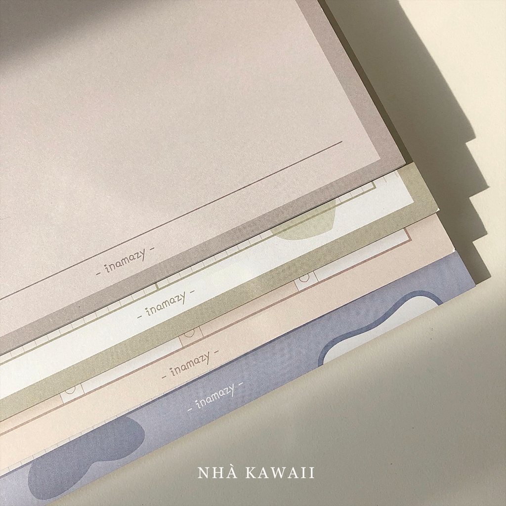 Giấy take note B5 120gsm Inamazy Melon hình gấu đáng yêu