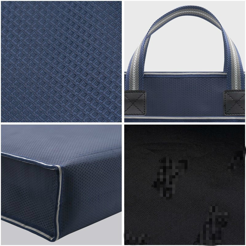 Túi đựng tài liệu bằng vải Canvas có khóa kéo sức chứa lớn chống thấm nước dành cho học sinh/văn phòng | BigBuy360 - bigbuy360.vn