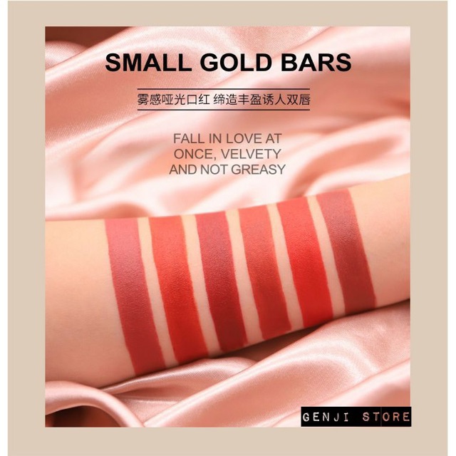 (HÀNG NỘI ĐỊA TRUNG) NOVO - Son thỏi lì Small Gold Bars Velvet Lipstick