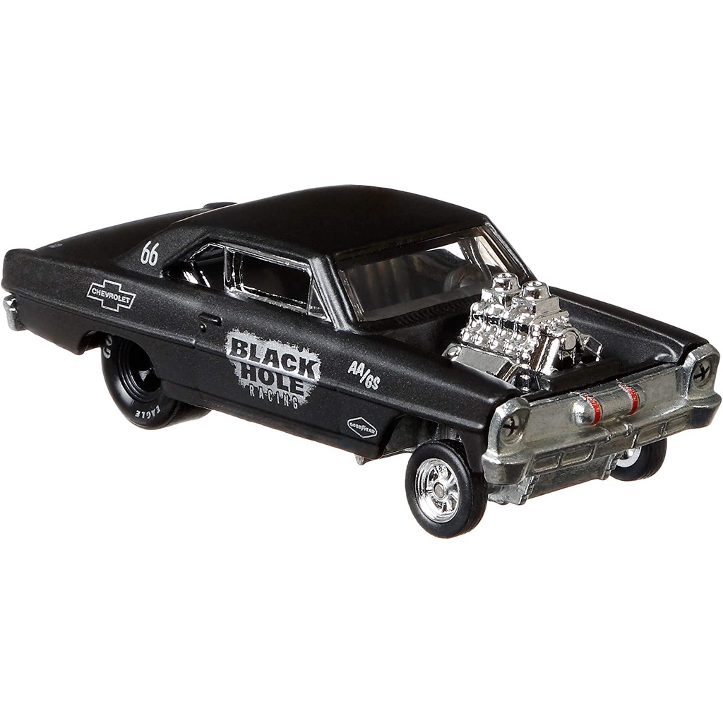 Xe mô hình Hot Wheels Premium Collector Set &quot;Black Hole Gasser&quot; Ford Mercury Comet 65'Chevy Bel Air Gasser 55