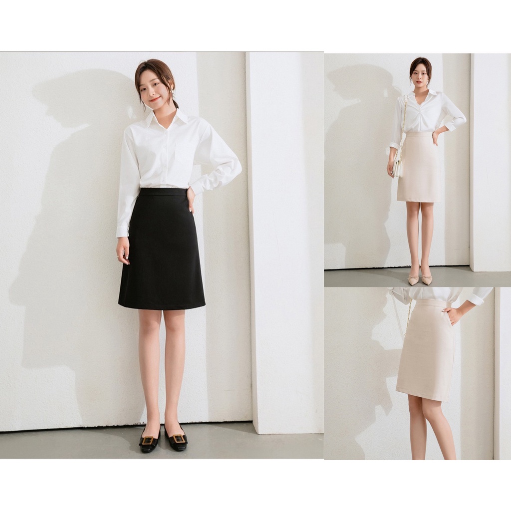 Chân Váy Chữ A Có Túi Chéo Đến Gối Chân Váy Trẻ Trung TC50