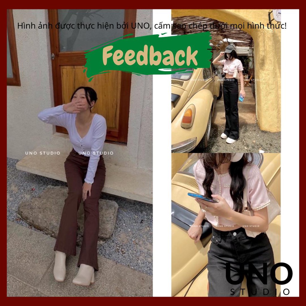 Quần bò jean ống loe form dài phong cách Hàn Quốc kèm ảnh thật và Feedback by UNO | WebRaoVat - webraovat.net.vn