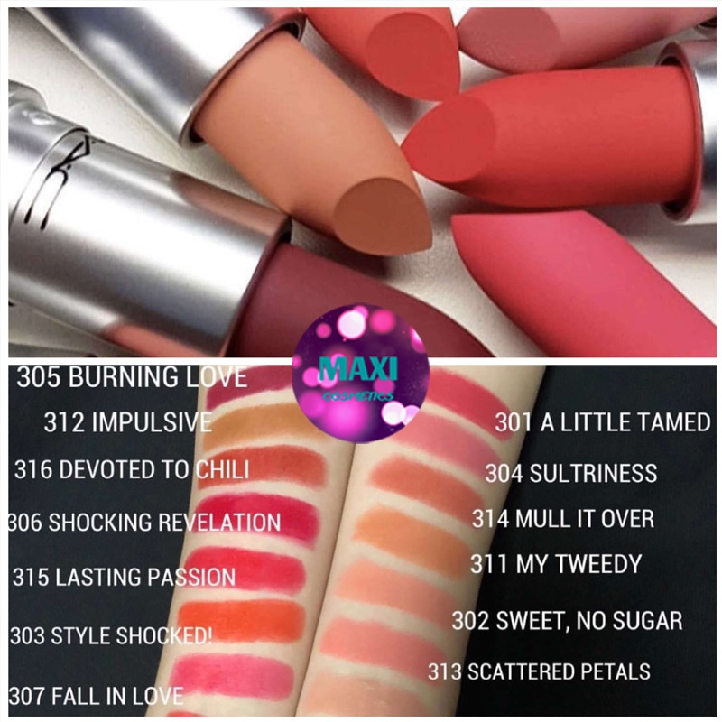 Son MAC Chính Hãng 314 Mull It Over Màu Hồng Nude vỏ đen