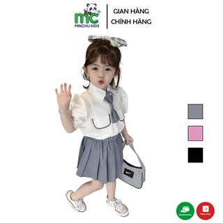 Sét Váy Tiểu Thư Bé Gái Minchu Kids Bộ quần áo bé gái đi học đi chơi