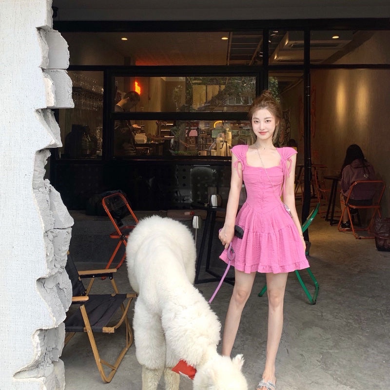 Váy Ulzzang Thắt Nút Vai