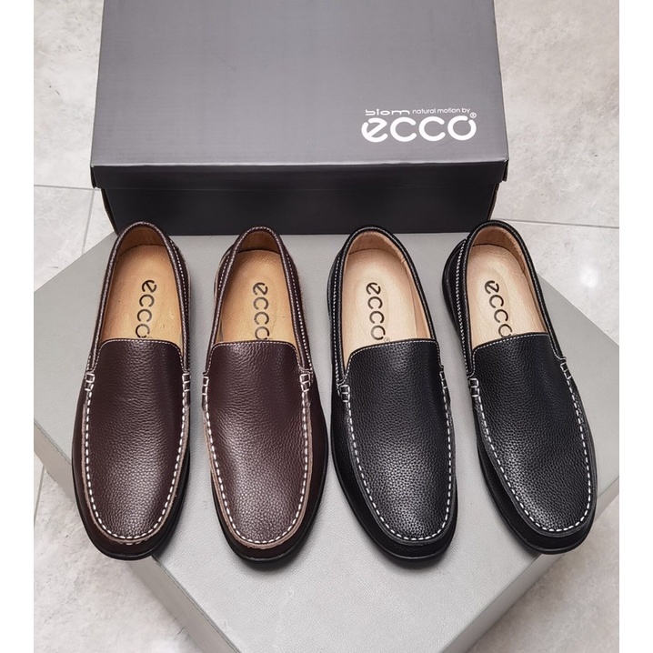 Giày tây dáng lười của nam thương hiệu Ecco 2021 cao cấp da thật nhập khẩu đơn giản và thời thượng