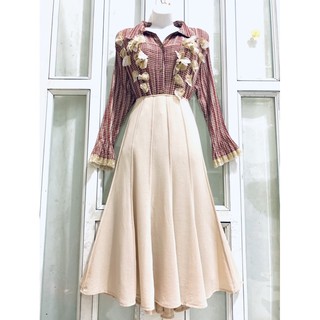 Sét áo và chân váy dáng vintage[ 2 mẫu ]