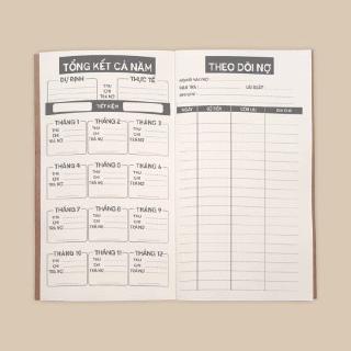 Sổ tay planner quản lý tài chính cá nhân "giữ tiền"