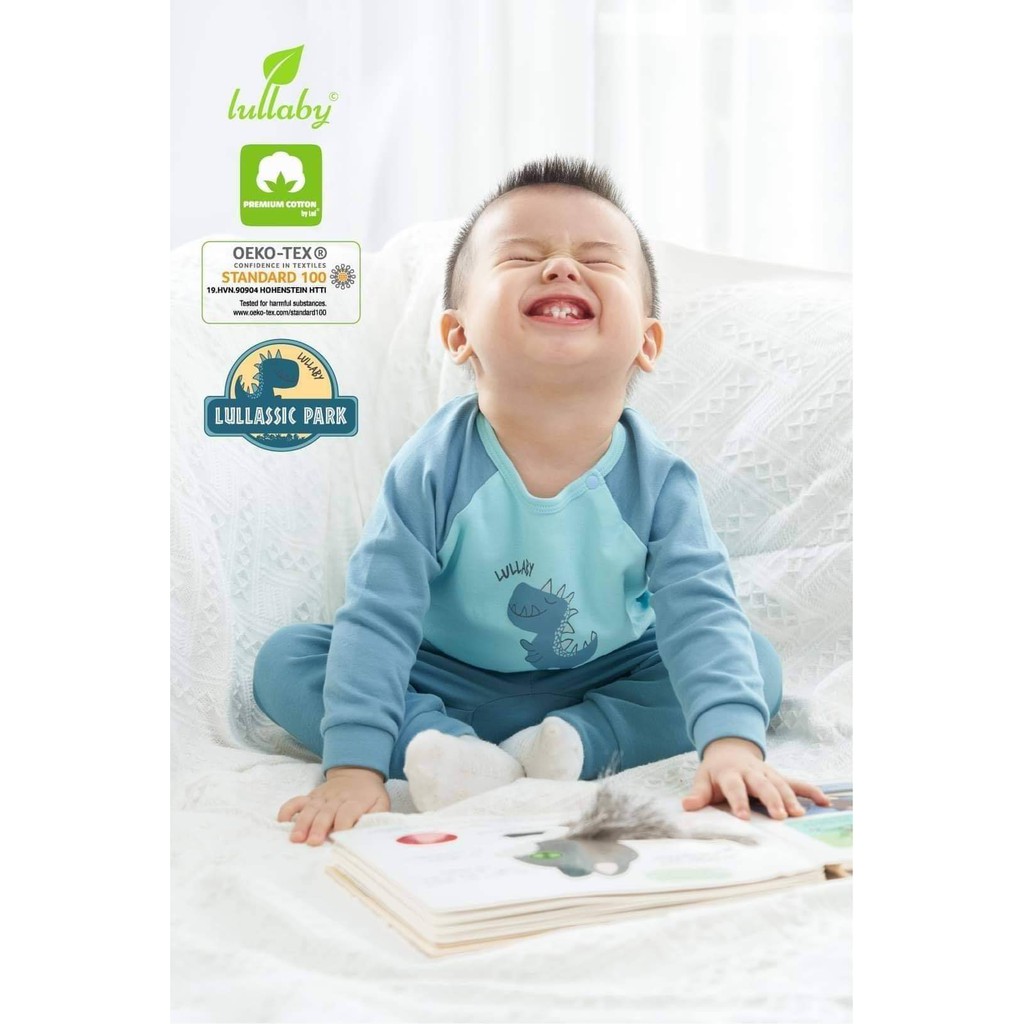 Set 2 bộ raglan bé trai Lullaby mẫu mới 2020