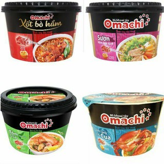 Mì tô Omachi tôm chua cay/ Sườn hầm ngũ quả/ Xốt bò hầm/ Tôm rêu cua