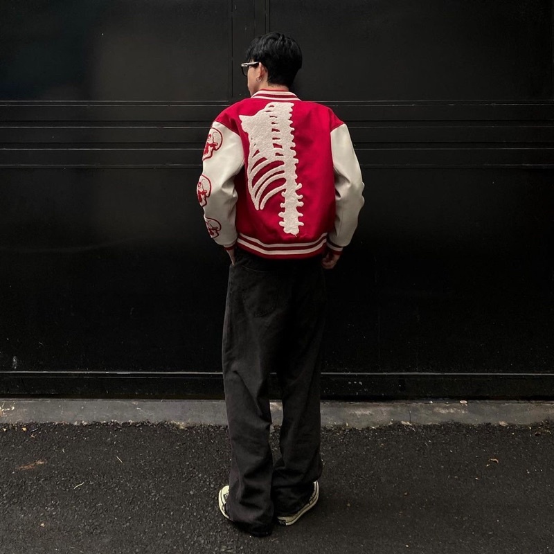 Áo Khoác Varsity / Màu Đỏ / RBB-21 varsity jacket