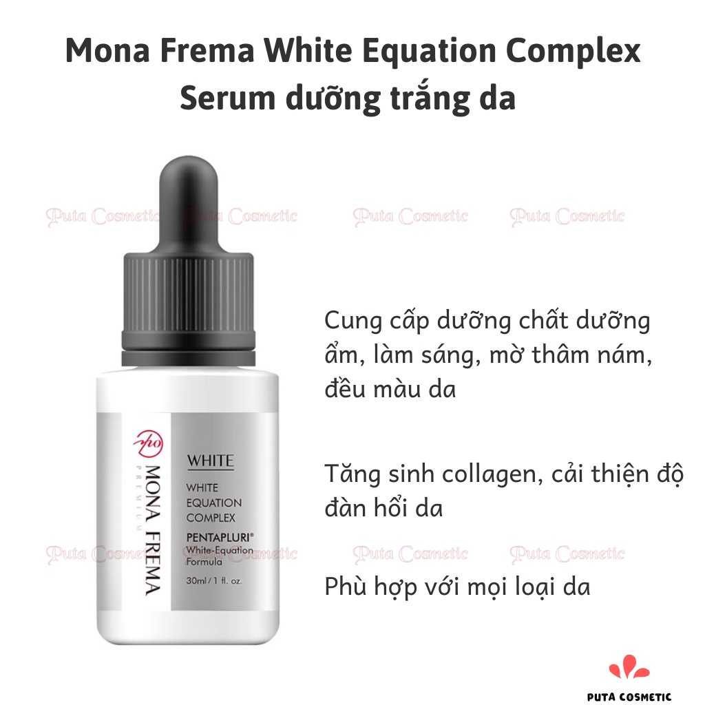 Mona Frema White Equation Complex 30ml – Serum dưỡng trắng da