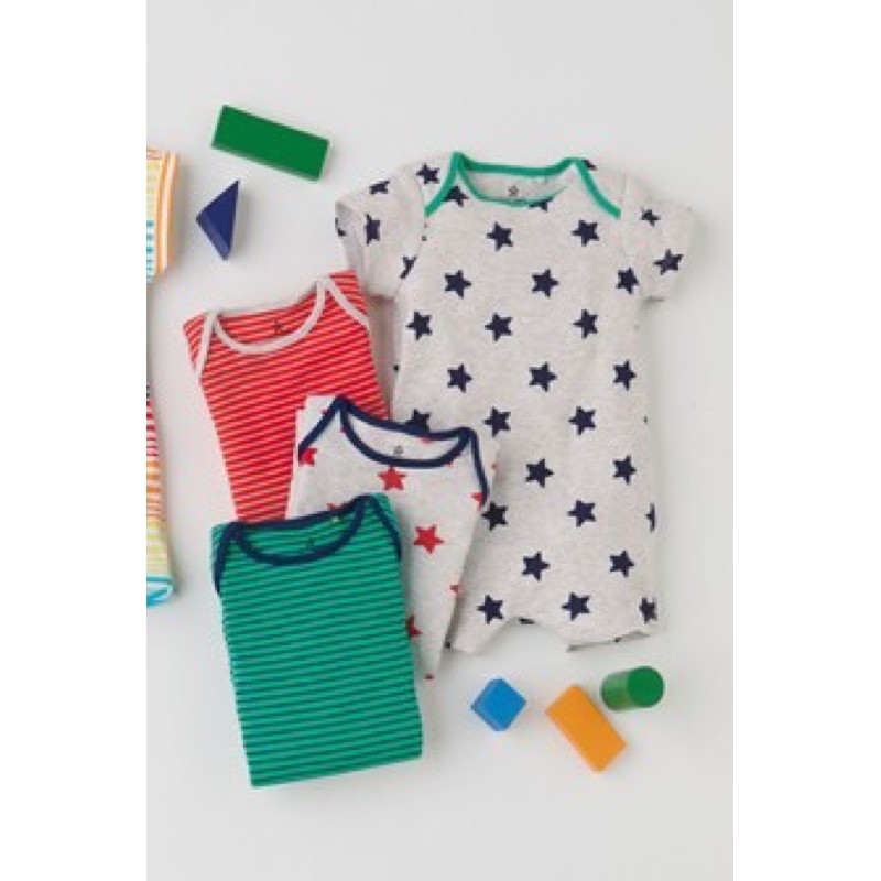 Sét 4 romper liền ngắn tay bé trai Next sale