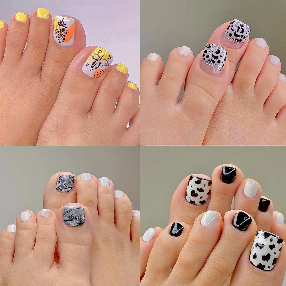 Hộp 24 Móng Chân Giả Nghệ Thuật