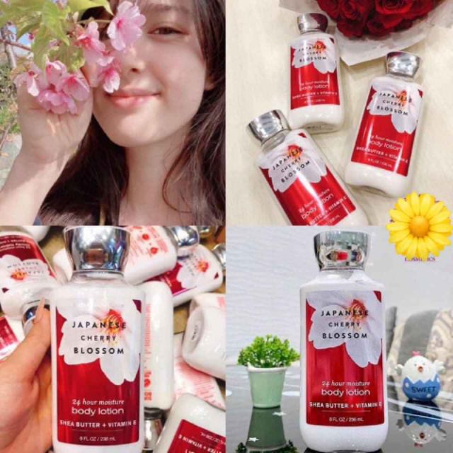 🍒Sữa Dưỡng Thể Bath And Body Works Japanese Cherry Blossom 🍒🍒