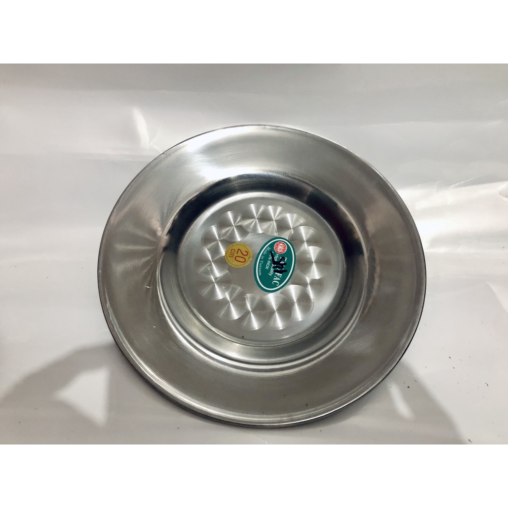 [Giá Sỉ] Dĩa Inox Tròn Đáy Cạn Tanafac
