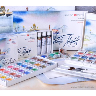 Set màu nuớc White Nights - Dạng pan
