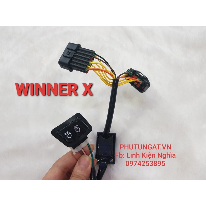 Mạch Tắt Đèn Chính Winner X passing luôn đèn chính kèm công tắc cắm giắc như zin