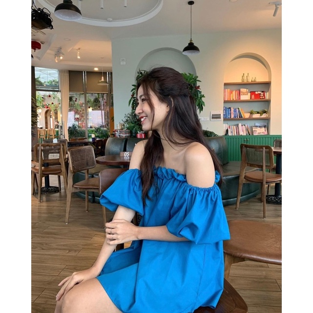 [Hàng sẵn] ÁO TRỄ VAI NỮ TAY BỒNG CỘC TAY DÁNG RỘNG CHẤT MỀM MỊN | BigBuy360 - bigbuy360.vn