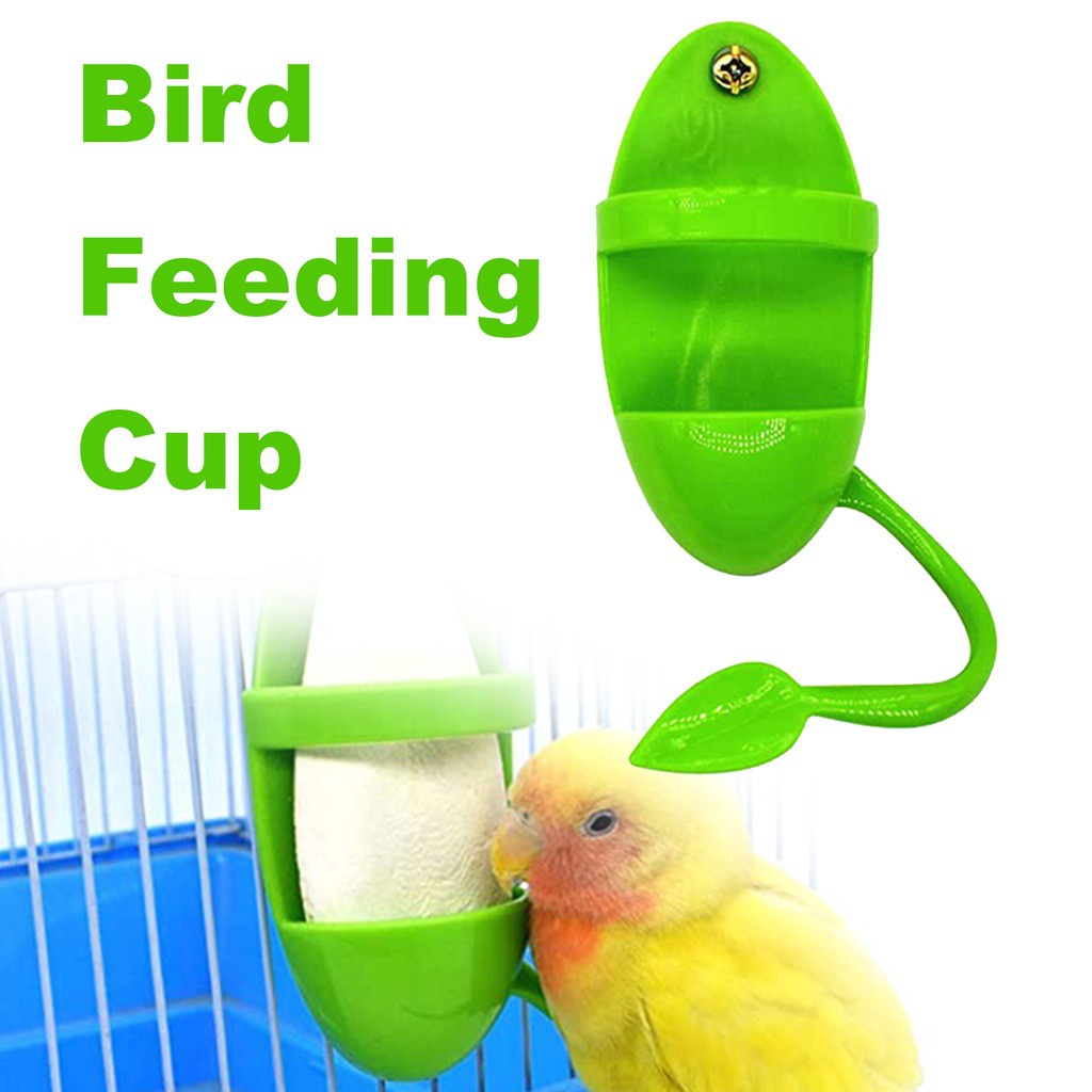 Giá Đỡ Đựng Thức Ăn Bằng Nhựa Dạng Treo Cho Lồng Chim Vẹt