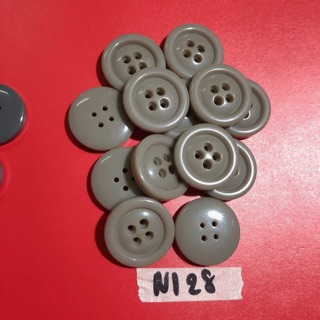 Combo nút áo xam N125-N128 (phụ kiện may vá, trang trí quần áo,Handmade,DIY)