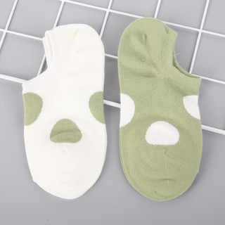 Vớ màu tương phản chấm bi (2 đôi) minigood