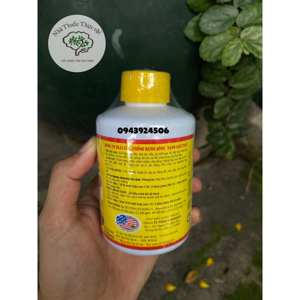 Acid Humic 322 nhập Mỹ 235ml, Phân bón super humic, ra rễ mạnh - phát triển nhanh, tăng ra hoa đậu trái