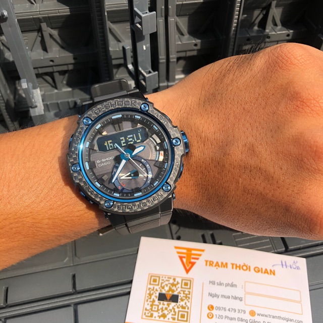 Đồng hồ nam Casio G-shock GST-B200X-1A2 - Kích thước vỏ : 53,3×49,4×14,3mm