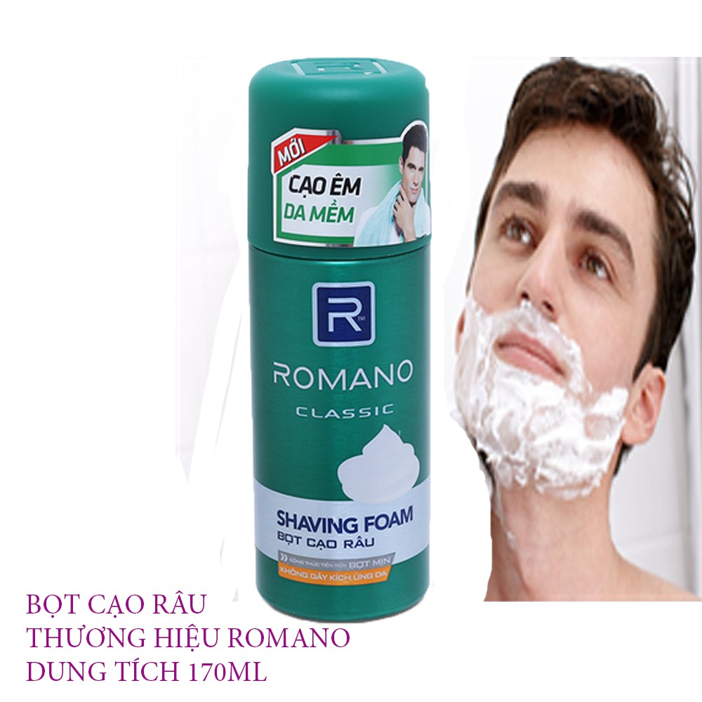 Bọt Cạo Râu Romano Classic 175ml