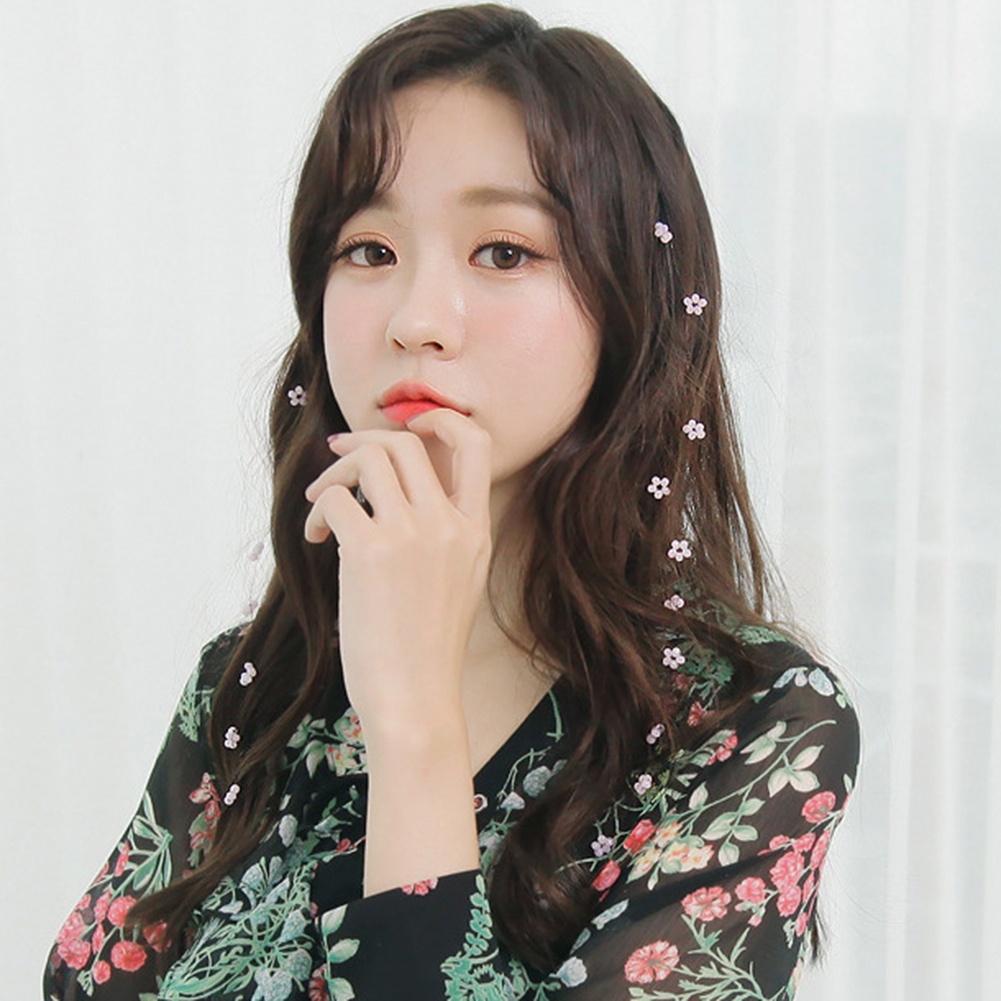 Trâm Cài Tóc Hình Trái Tim Đính Hoa Phối Tua Rua Xinh Xắn Cho Nữ