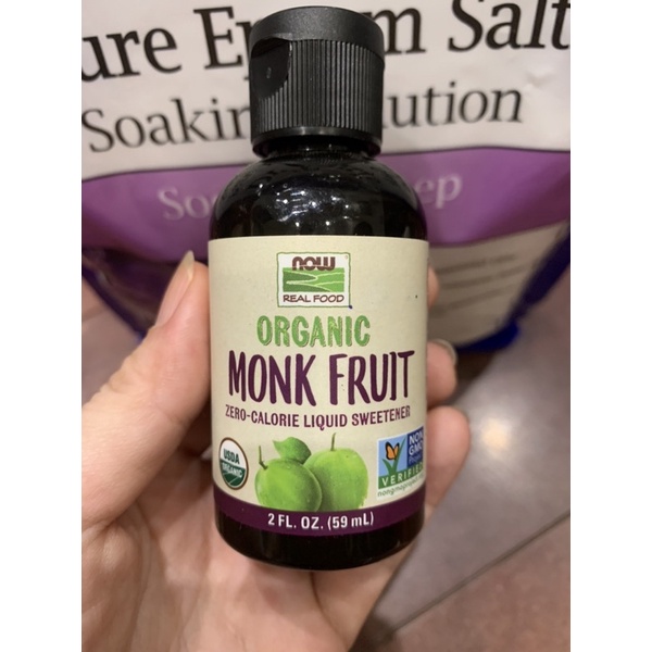 Đường la hán quả hữu cơ Organic Monk Fruit - NOW (Mỹ)