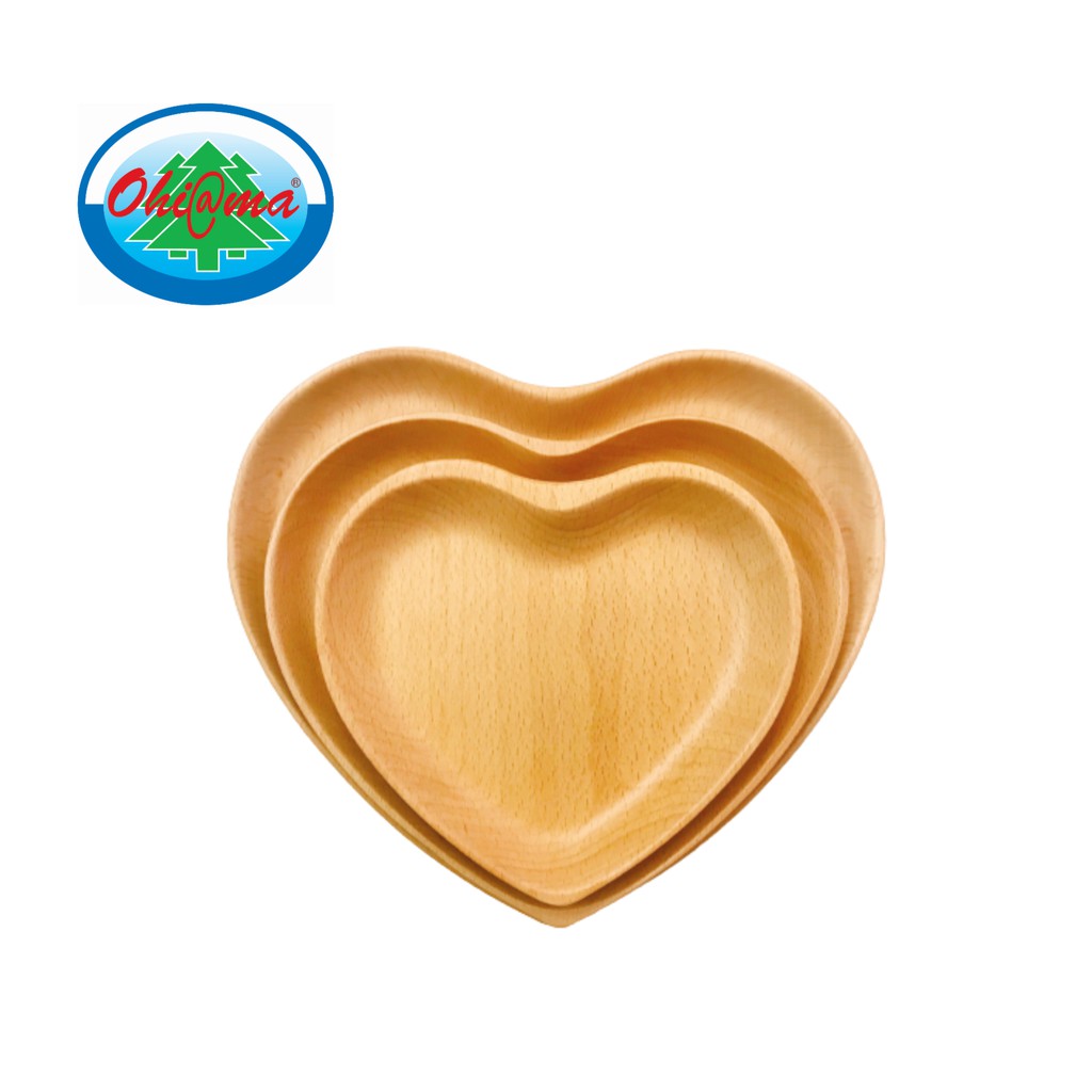 Dĩa gỗ hình trái tim