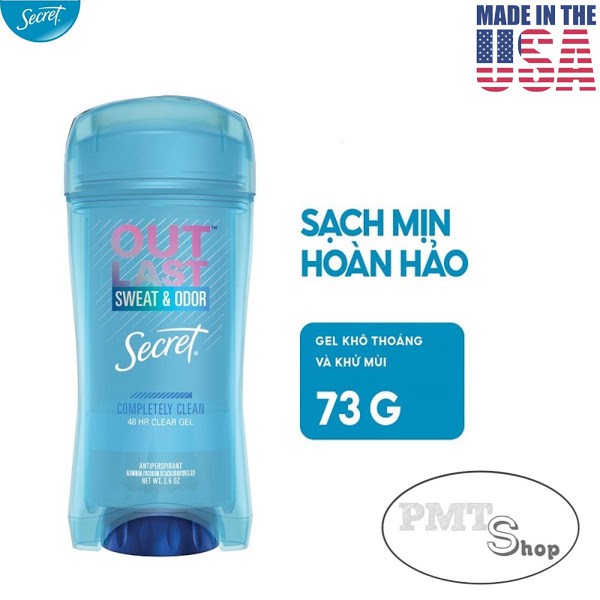 [USA] Combo 2 Lăn khử mùi nữ Secret Clear gel 73g Lavender | Outlast Completely Clean | Protecting Powder - Mỹ | BigBuy360 - bigbuy360.vn