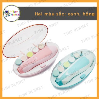 Máy dũa móng tay cho bé có đèn (6 đầu mài giũa thay thế)