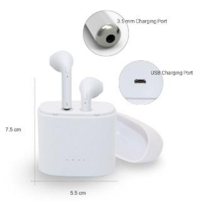 Tai Nghe Bluetooth Airpod i7S ✓ Âm thanh cực chất ✓ Tích hợp sạc trên hộp