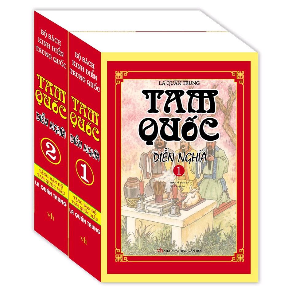 Sách Tam quốc diễn nghĩa ( Bộ 2 tập ) Tặng Bản Đồ Tam Quốc