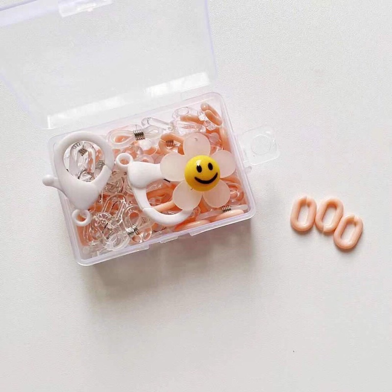 DIY Tự làm dây đeo khẩu trang- mẫu hoa mix 2 màu