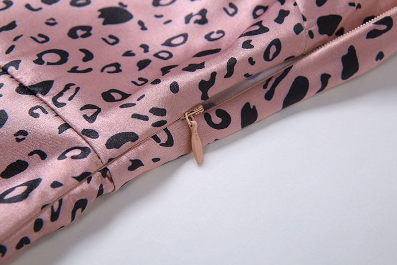 Jennie Vintage Sexy Leopard Pink Slip Dress | BigBuy360 - bigbuy360.vn