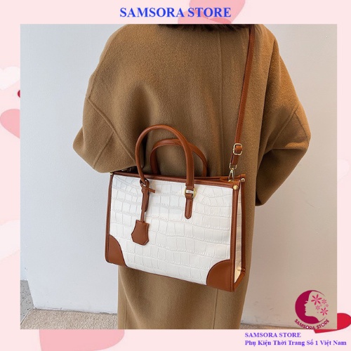 Túi tote nữ da trơn thời trang hàn quốc công sở đi làm du lịch sang trọng cao cấp Samsora store -TDC2107