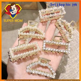 [HOT SALE] Bộ Kẹp Tóc Hàn Quốc Đính Đá - Đính Ngọc nhân tạo