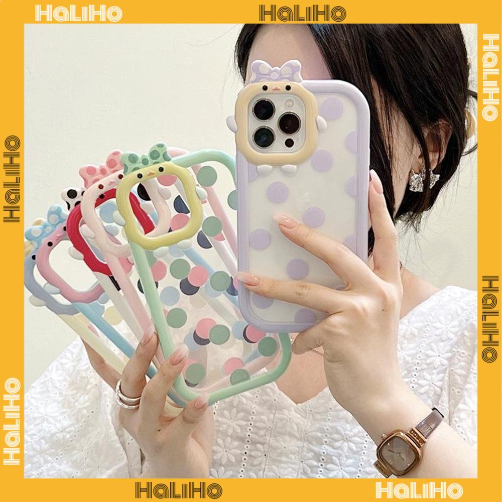 iPhone Case Silicone Soft Case Clear Case Airbag Shock Resistant Protection Camera Smooth Feel Colorful Dot Compatible For iPhone 11 Pro Max 13 Pro Max 12 Pro Max 7Plus xr XS Max