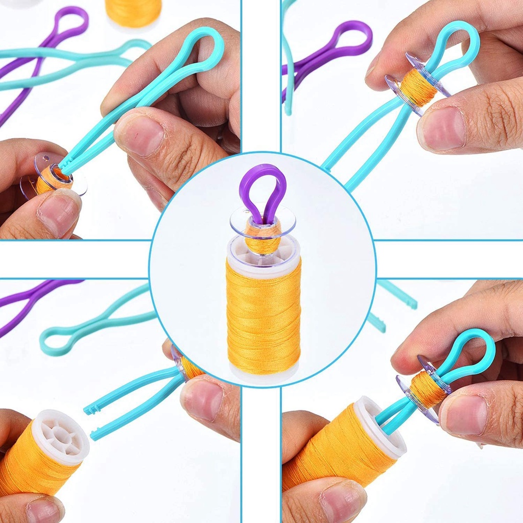 Set 10 / 30 Kẹp Quấn Chỉ Nhiều Màu Sắc 2.64 Inches