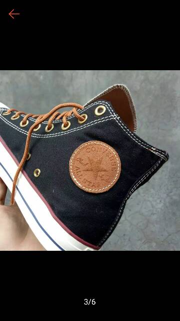 Giày Thể Thao Converse Cổ Cao Phối Màu Trắng Đen Thời Trang Cá Tính