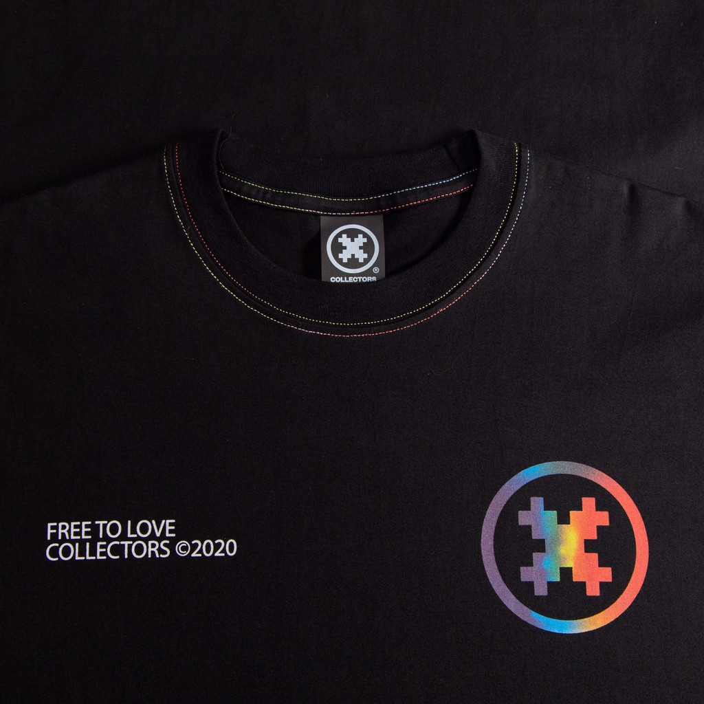 Áo thun Đen Collectors "Free To Love" | BigBuy360 - bigbuy360.vn